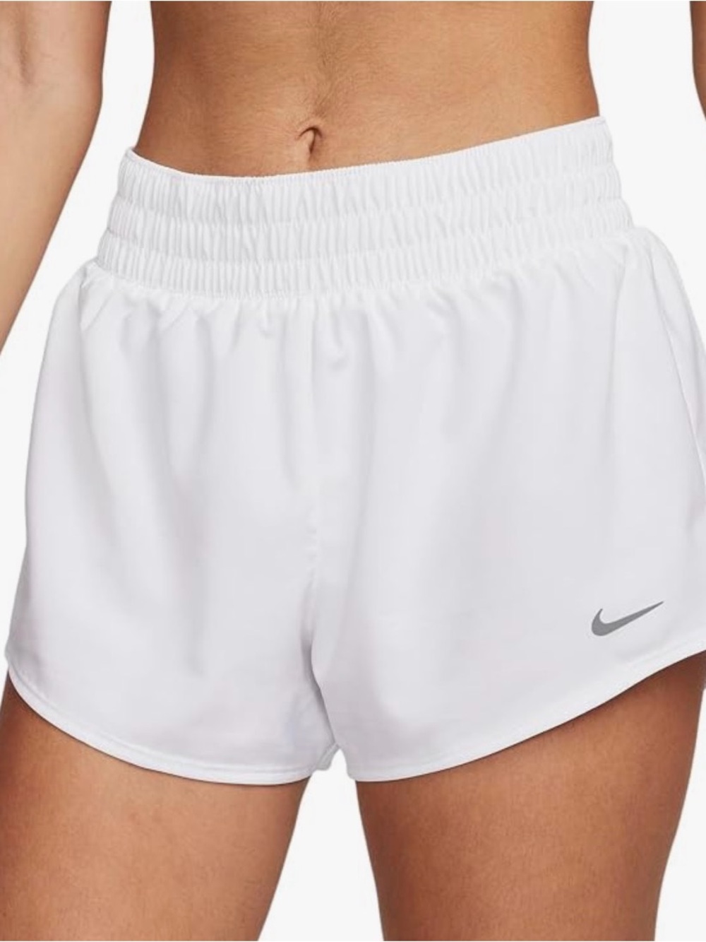 Nike White Women's Athletic Running Shorts